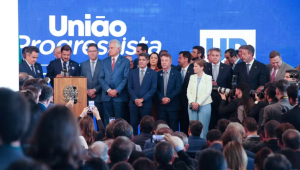 Evento de anúncio da federação entre União e PP
