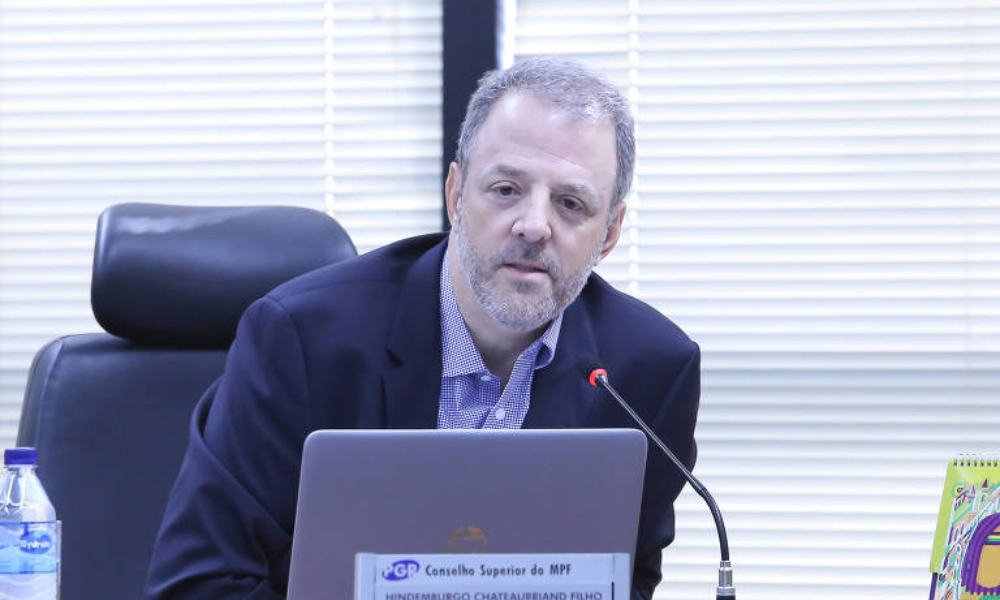 O vice-procurador-geral da República, Hindenburgo Chateaubriand, durante sessão do Conselho Superior do MPF