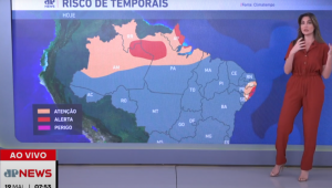 Região Nordeste tem risco para temporais nesta segunda