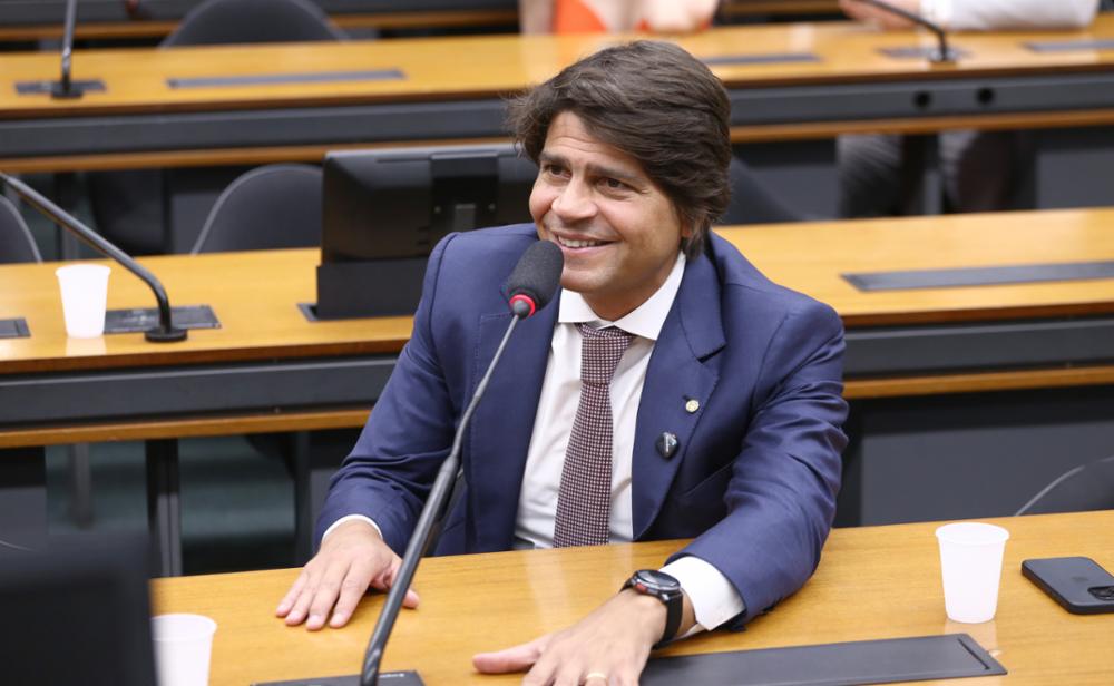 O deputado federal Pedro Paulo, do PSD, na Comissão de Finanças e Tributação