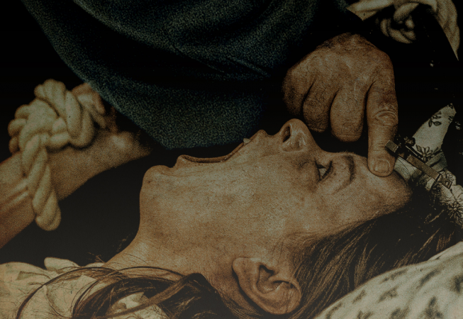 Parte do pôster do filme "O Ritual"