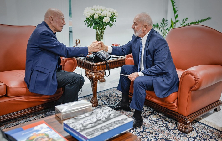 Encontro entre Lula e o fotógrafo Sebastião Salgado