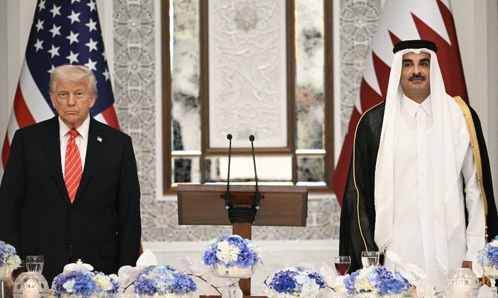 trump e emir do catar