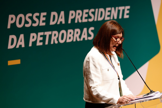 cerimônia de posse da presidente da Petrobras, Magda Chambriard