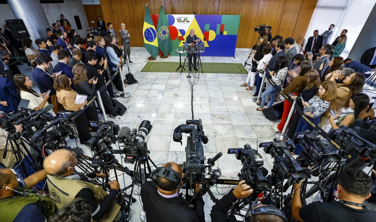Coletiva de imprensa de Lula