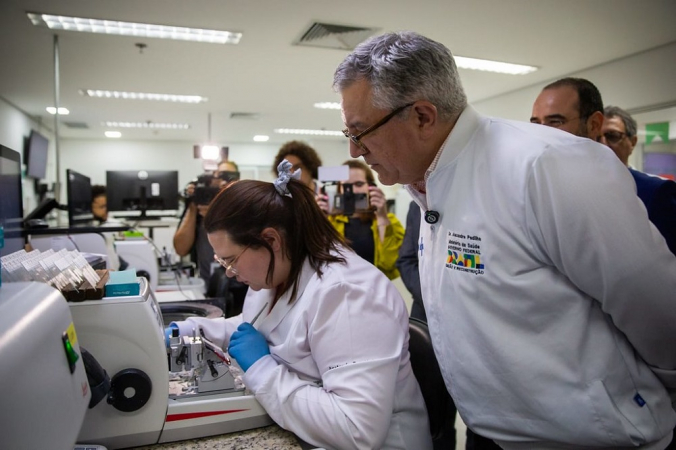 Alexandre Padilha em visita ao AC Camargo.
