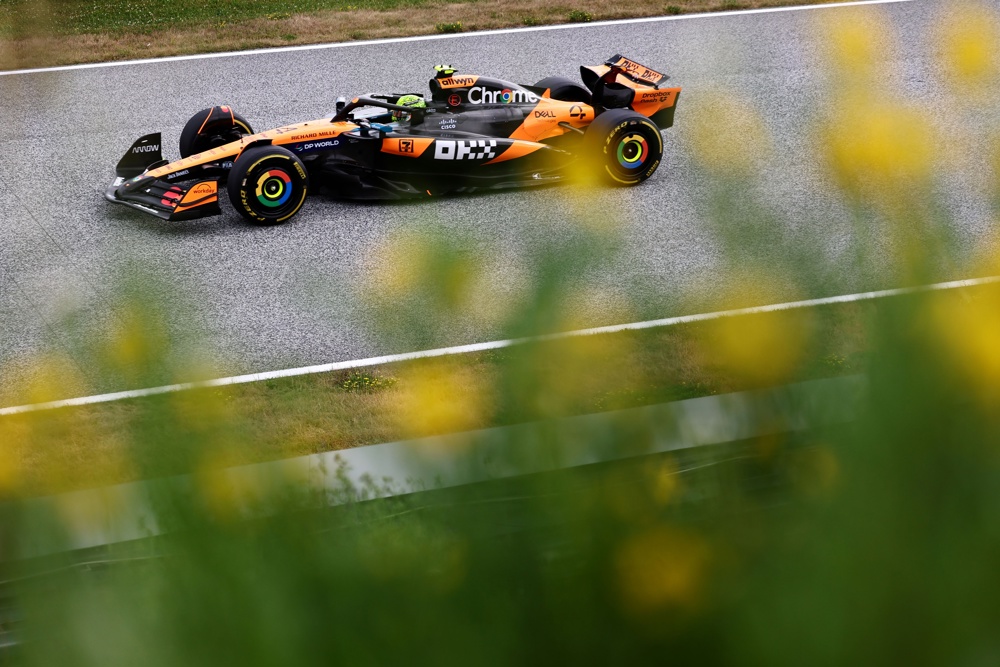 Norris é o mais rápido na segunda sessão de treinos livres do GP da Áustria de F1