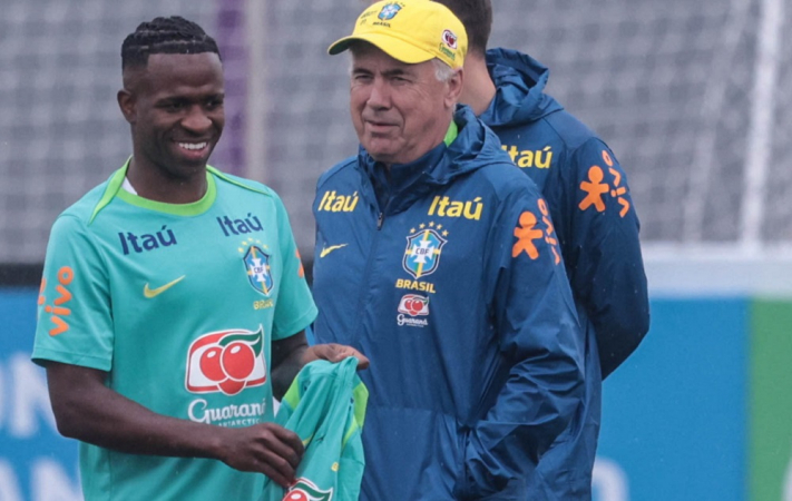 Segundo dia de treinos da Seleção Brasileira no CT Joaquim Grava, em SP
