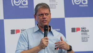 O governador de São Paulo, Tarcísio de Freitas, participou da inauguração do Centro TEA Paulista, no bairro Jardim Humaitá, zona oeste de São Paulo