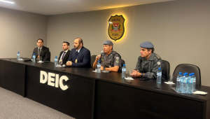 Policiais explicam em entrevista coletiva como será a Operação “Impacto – Proteção a Coletivos”