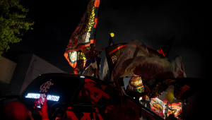 Protesto torcida do Flamengo