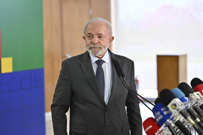Presidente Lula durante Coletiva