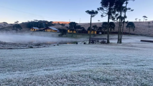 Geada em São José dos Ausentes