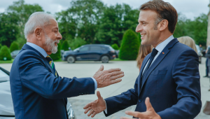 Cerimônia oficial de boas-vindas Presidente da República, Luiz Inácio Lula da Silva e Presidente da França, Emmanuel Macron, durante Cerimônia oficial de boas-vindas. Explanada dos Inválidos, Paris - França. Foto: Ricardo Stuckert / PR