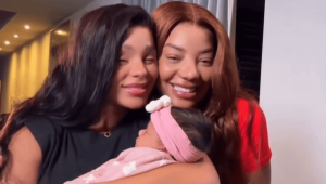 Ludmilla e Brunna Gonçalves mostram pela primeira vez rosto da filha, Zuri