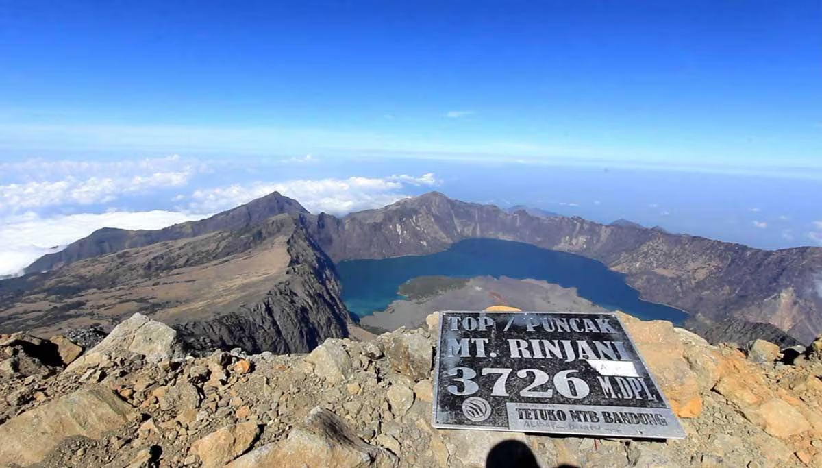 Monte Rinjani, na Indonésia
