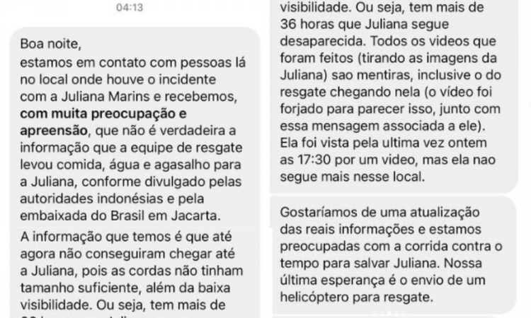 mensagem mariana marins