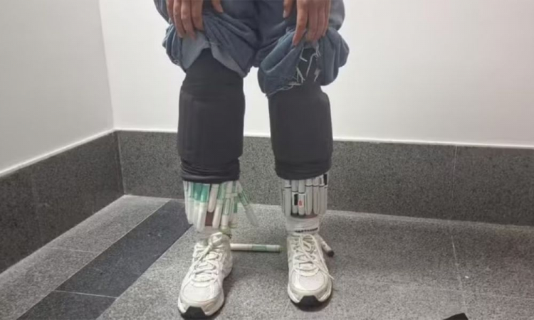 mulher contrabandenado caneta emagrecedora