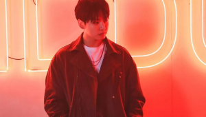 O cantor Jungkook, da banda de k-pop BTS