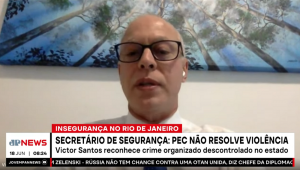 Victor César dos Santos fala ao Jornal da Manhã sobre os desafios à frente da Secretaria de Segurança Pública do Rio de Janeiro