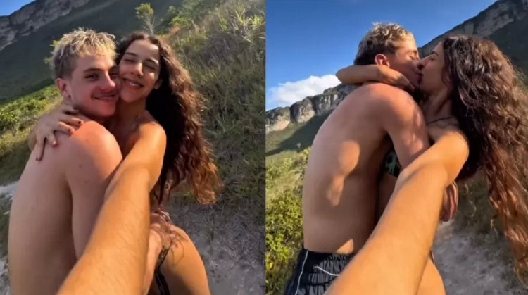 Juliano Floss e Marina Sena
