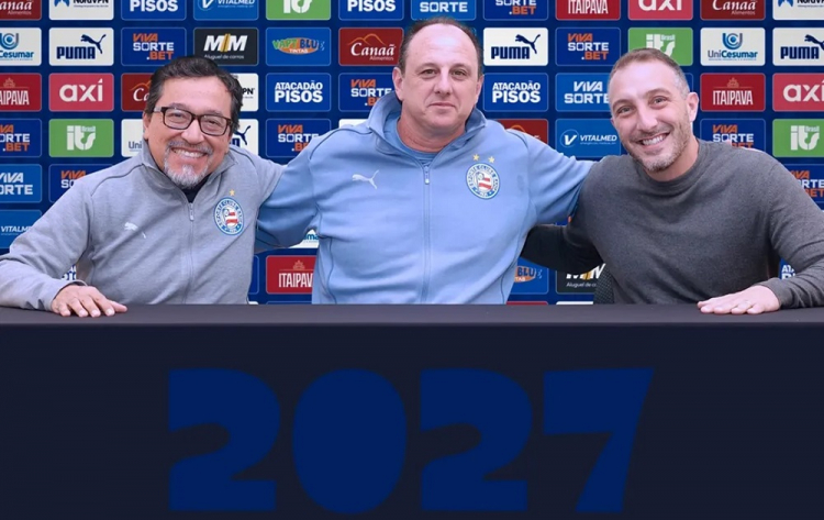 Bahia renova contrato de Rogério Ceni até 2027