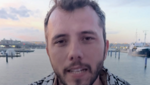 Thiago Ávila, membro e integrante do comitê diretor da Freedom Flotilla Coalition