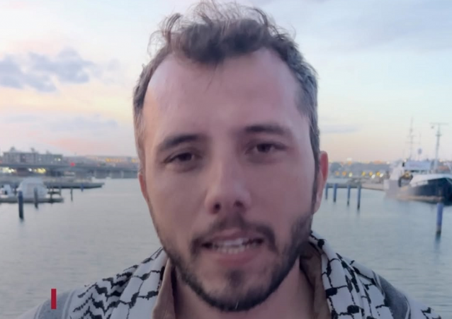 Thiago Ávila, membro e integrante do comitê diretor da Freedom Flotilla Coalition