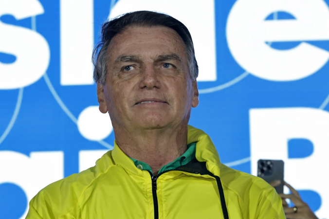 O ex-presidente do Brasil Jair Bolsonaro participa do II Seminário Nacional de Comunicação do Partido Liberal (PL) realizado no Centro de Eventos em Fortaleza