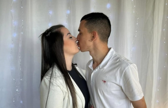 Gustavo Schmitz e sua esposa