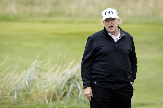 Donald Trump na escócia