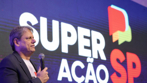 Tarcísio de Freitas no lançamento do Programa SuperAção