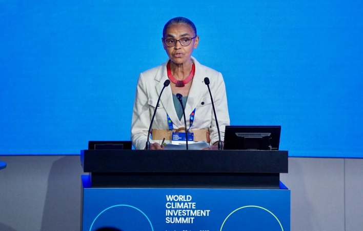 Marina Silva participa da Cúpula de Investimentos Climáticos Globais