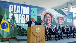 Presidente da República, Luiz Inácio Lula da Silva, durante a Cerimônia de Lançamento do Plano Safra