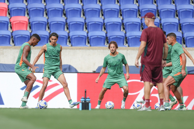 Fluminense treina nesta manhã na Sports Ilustrated Arena, em Nova Jersey.'
