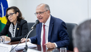 Vice-Presidente da República e Ministro Geraldo Alckmin durante a Reunião com setor do Agro, no MDIC, em Brasília-DF.