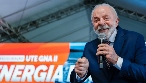 Presidente Lula em inauguração de Usina Termelétrica, no Rio de Janeiro