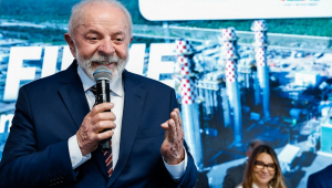 Lula na Cerimônia de Inauguração da Usina Termelétrica GNA II, no Porto do Açu