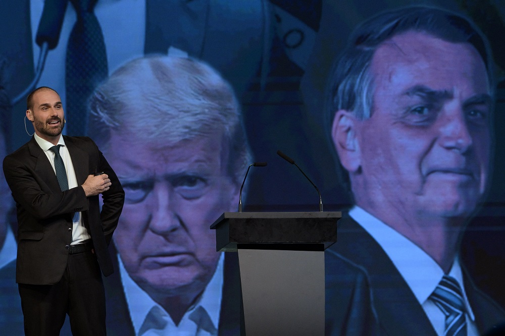 Eduardo Bolsonaro, deputado federal e filho do ex-presidente Jair Bolsonaro