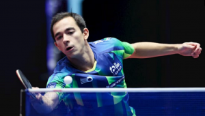 Calderano fecha semana perfeita com ouro também em simples no WTT Contender de Buenos Aires