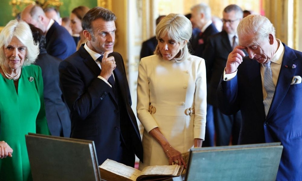 Emmanuel macron e rei charles III