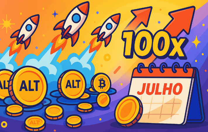 Potencial de 100x? Veja quais criptos baratas podem explodir antes de julho