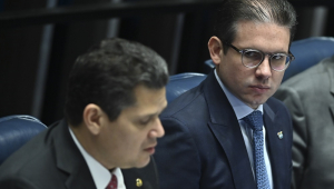 Presidente do Senado, Senador Davi Alcolumbre e Deputado Hugo Motta, presidente da Câmara dos Deputados