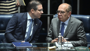 Deputado Hugo Motta, presidente da Câmara dos Deputados e Ministro Gilmar Mendes
