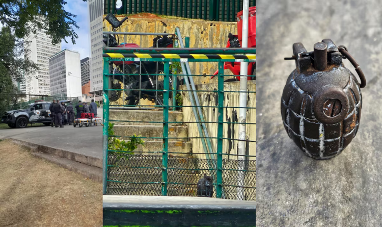 Polícia encontra granada na Praça Roosevelt, no centro de São Paulo