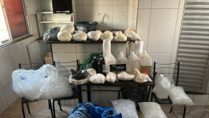 Laboratório do tráfico encontrado durante operação no Complexo da Maré