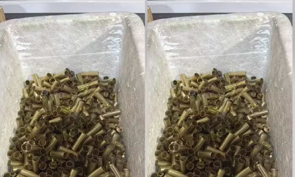 Munição encontrada na fábrica clandestina — Foto: Reprodução