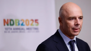 O ministro de finanças da Rússia, Anton Siluanov durante cúpula do Brics no Rio de Janeiro