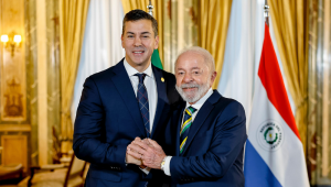 Encontro com o Presidente da República doParaguai, Santiago Peña. Presidente da República, Luiz Inácio Lula da Silva, durante encontro com o Presidente da República do Paraguai, Santiago Peña. Residência Oficial do Brasil, Buenos Aires, Argentina Foto: Ricardo Stuckert