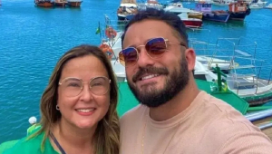 Matteo França em viagem com a mãe. a professora Soraya Tatiana Bomfim